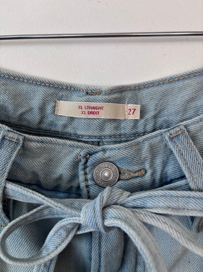 Levi's Light-wash XL Straight Linen Jeans | Sz 27 (loose fit)