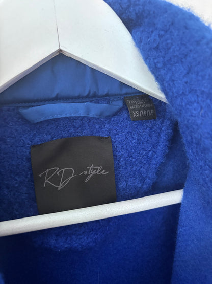 RD Style Blue Oversized Boucle Jacket | Sz XS (fits Sz Small)