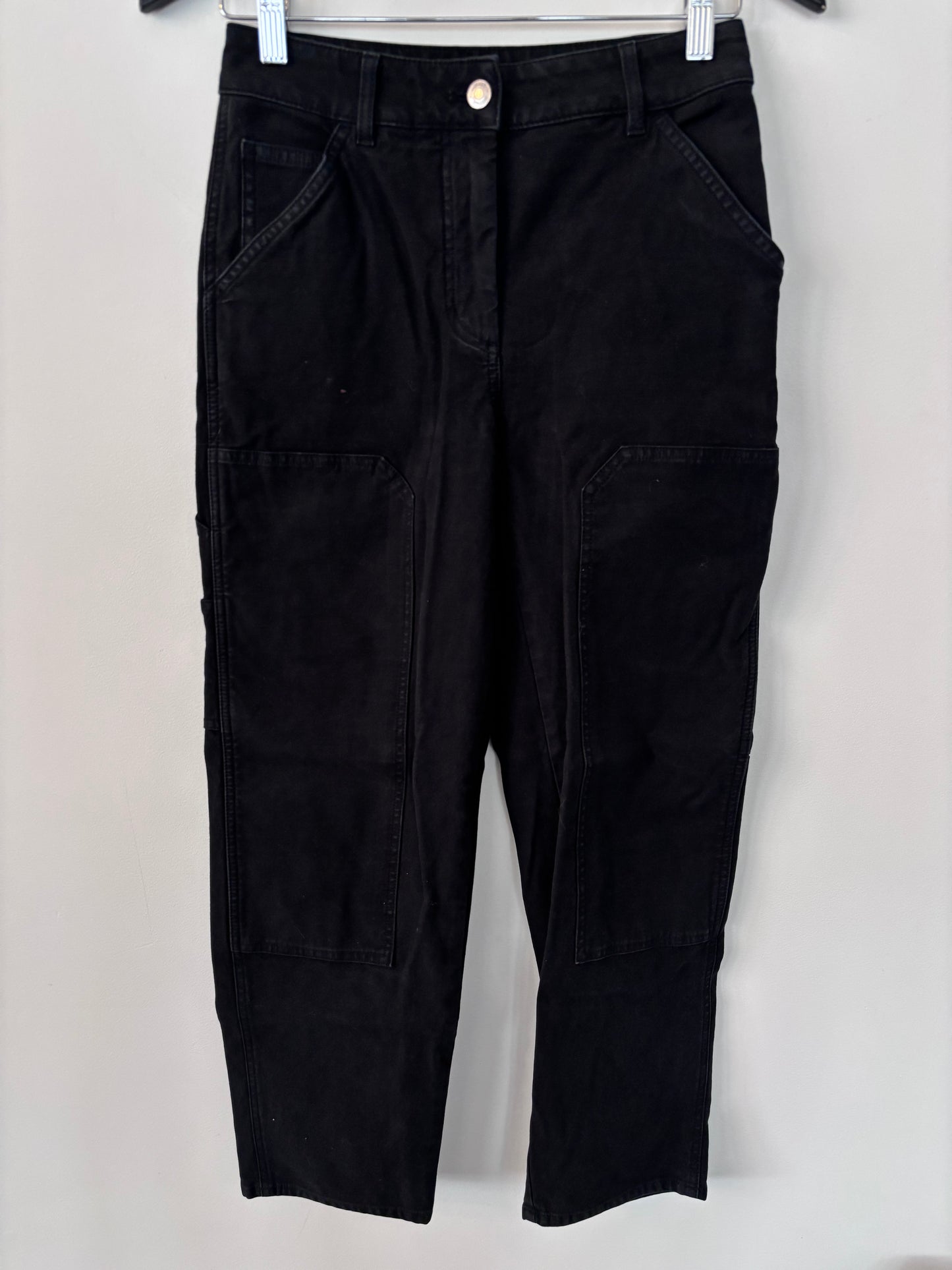 Aritzia Wilfred Free Black Brennan Utility Pants | Sz 2 (flaw)(AW8)