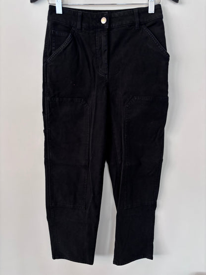 Aritzia Wilfred Free Black Brennan Utility Pants | Sz 2 (flaw)(AW8)