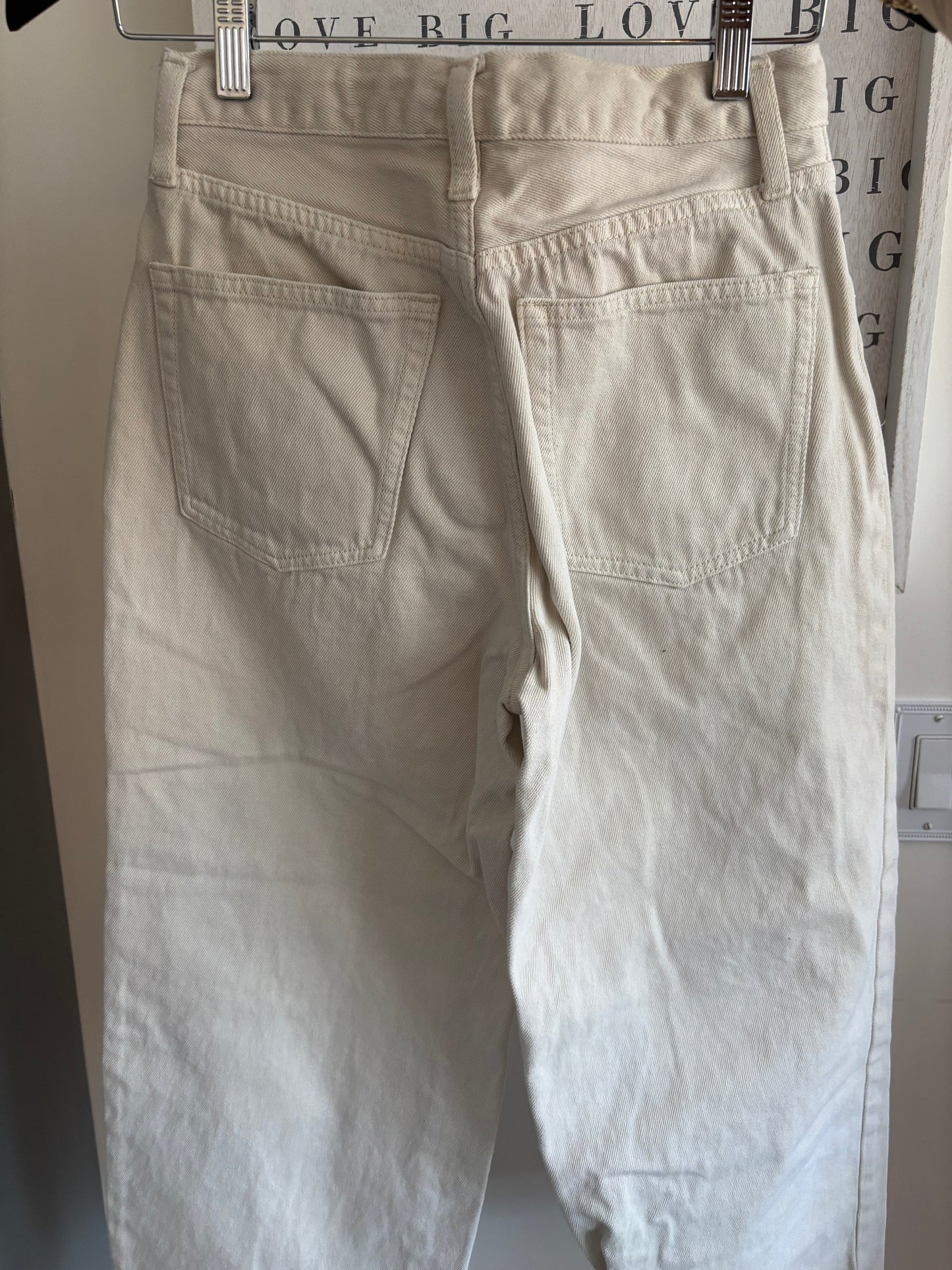 *Miou Muse Off White Denim Pants | Small