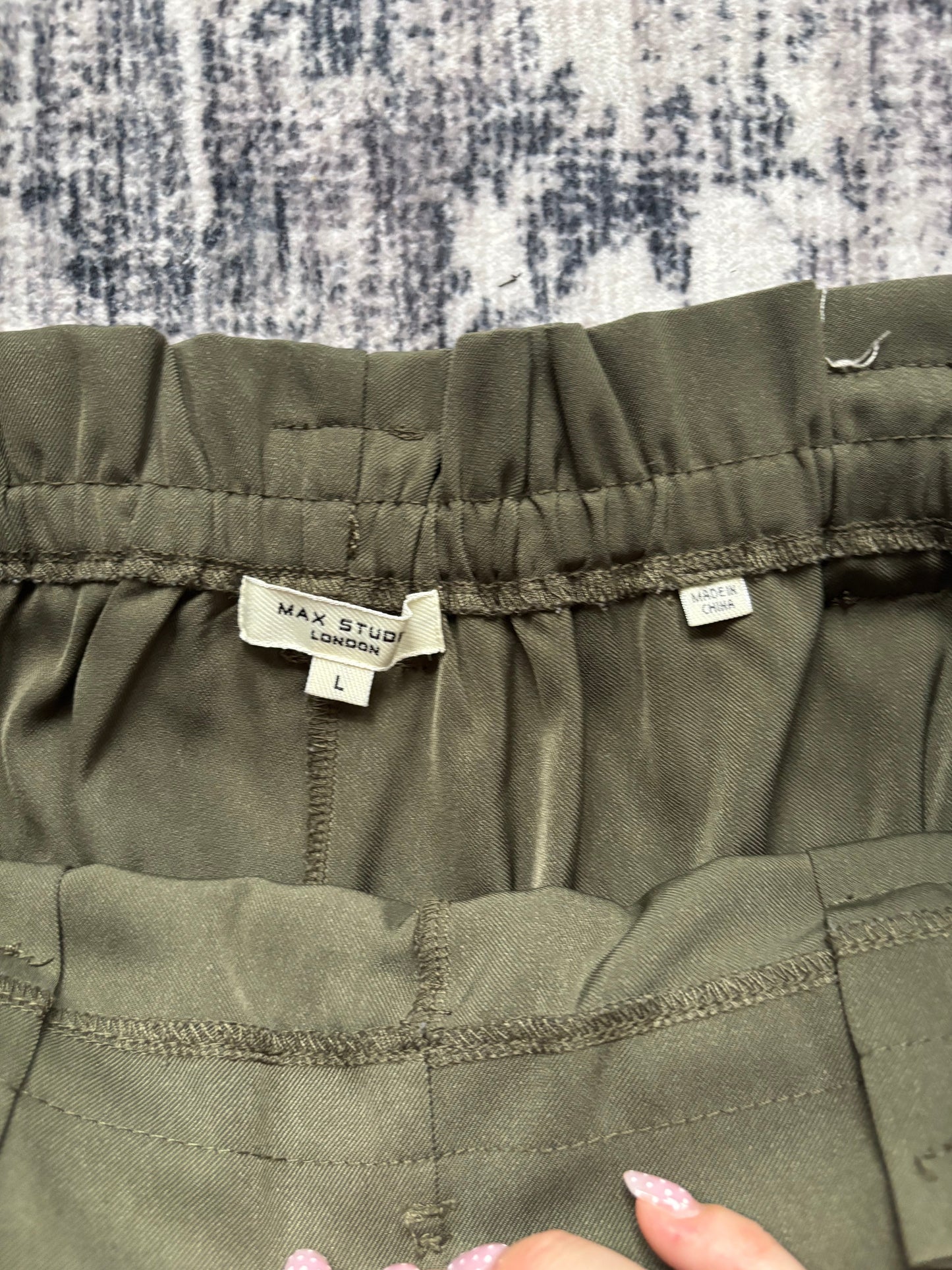 Max Studios Wide Leg Belted Pants | Large