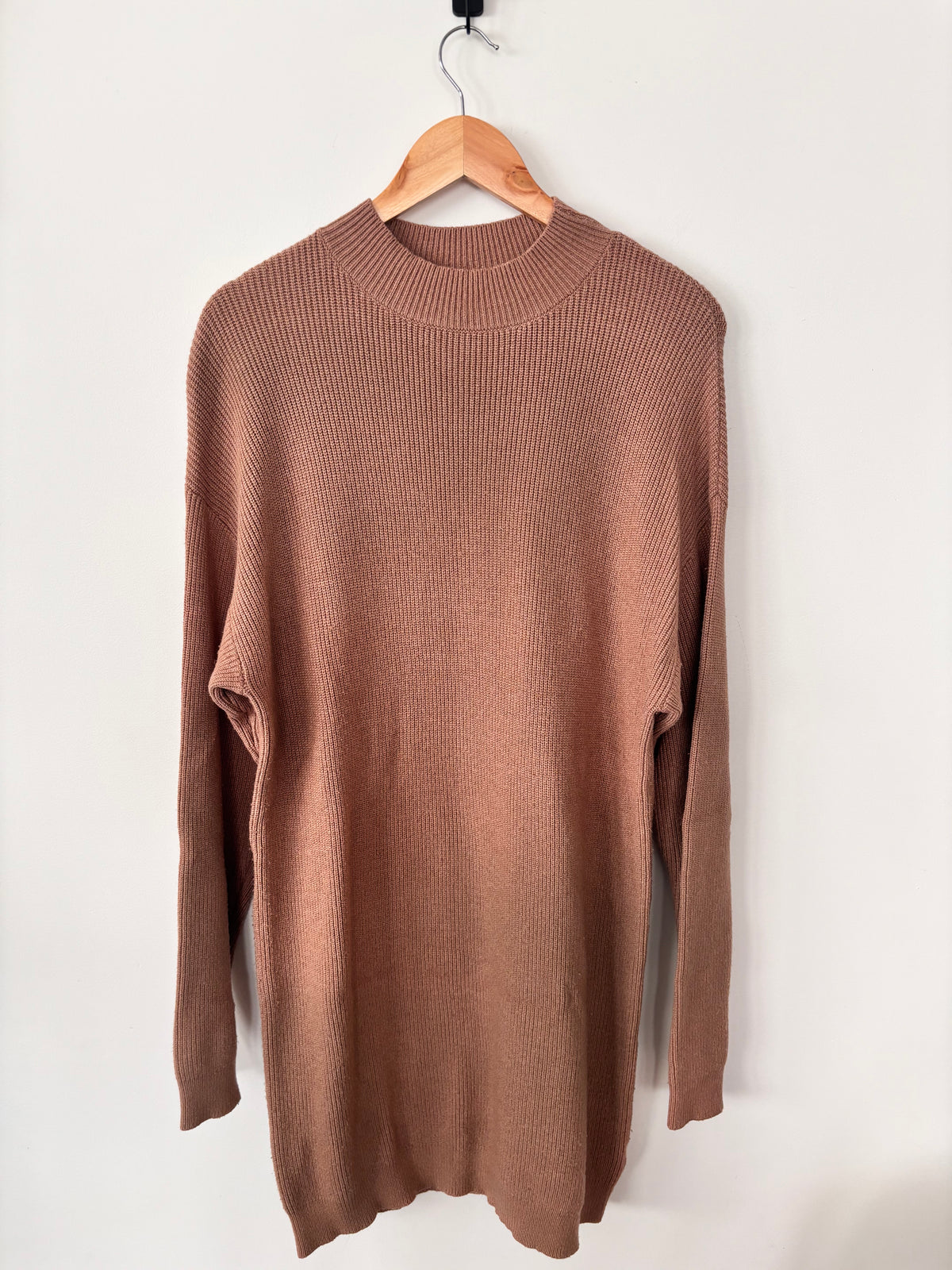 Daily Story Camel Knit Sweater Dress | Sz M/L