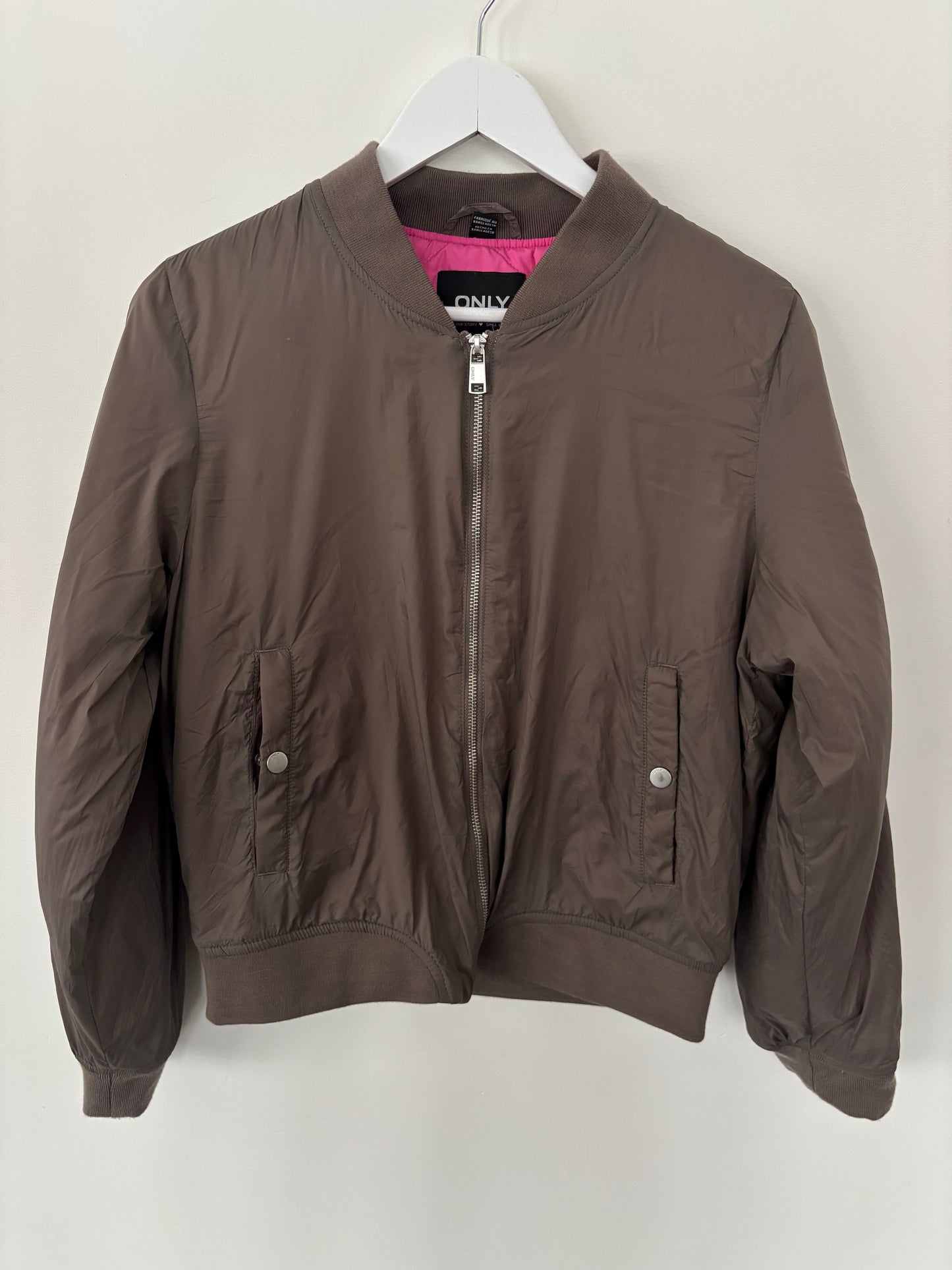 Only Brown Bomber Jacket New*| Sz Medium (J172E13)