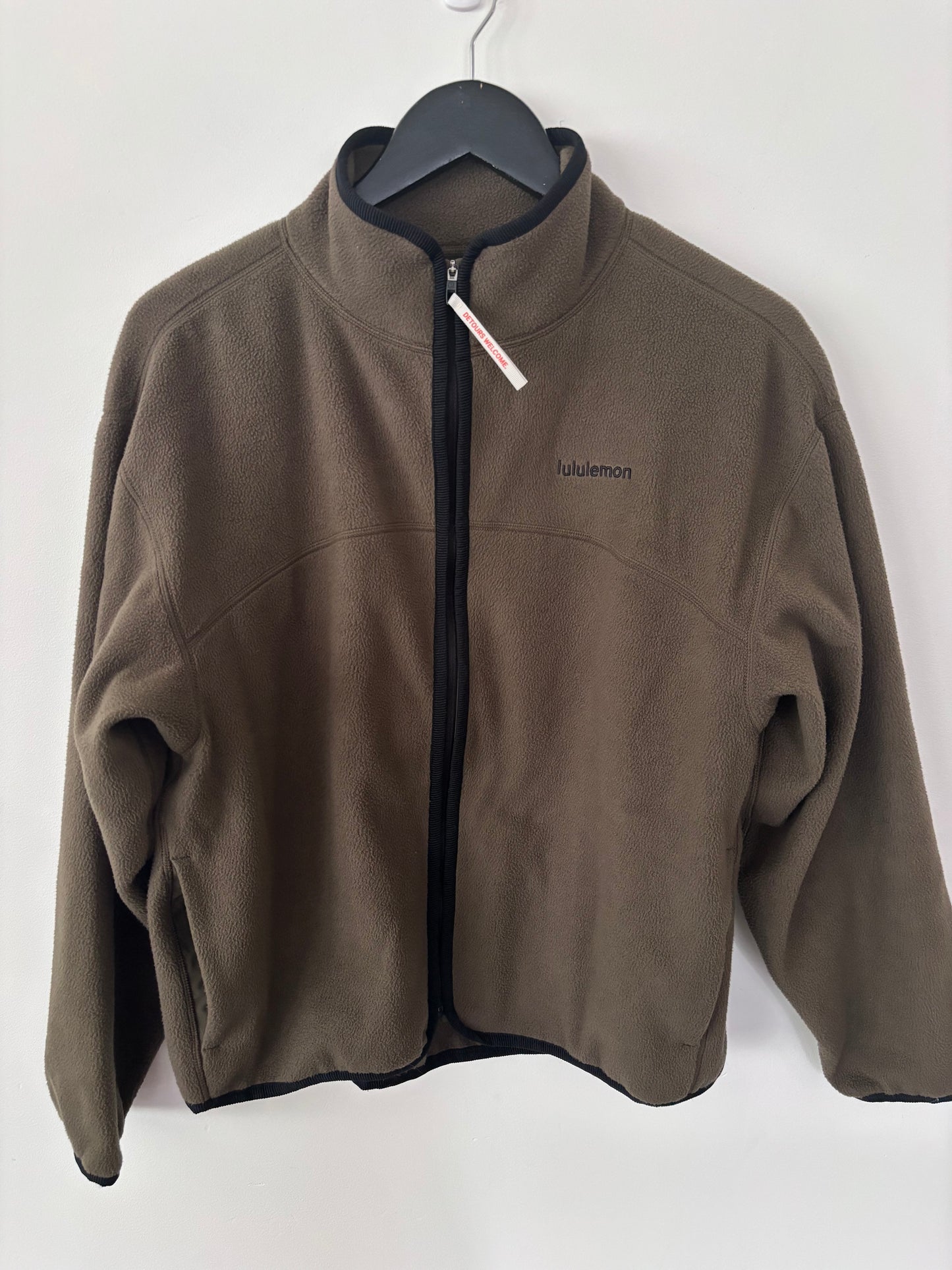 Lululemon Tumbled Fleece Full-Zip Jacket (olive green)| Sz XS (generous fit)