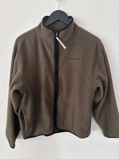 Lululemon Tumbled Fleece Full-Zip Jacket (olive green)| Sz XS (generous fit)