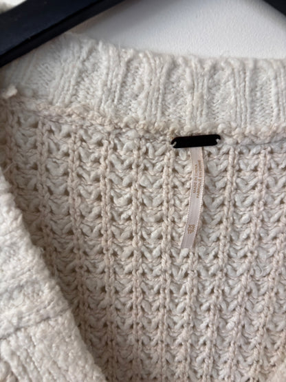 Free People Whistle thermal Henley Sweater | Sz XS (very oversized)