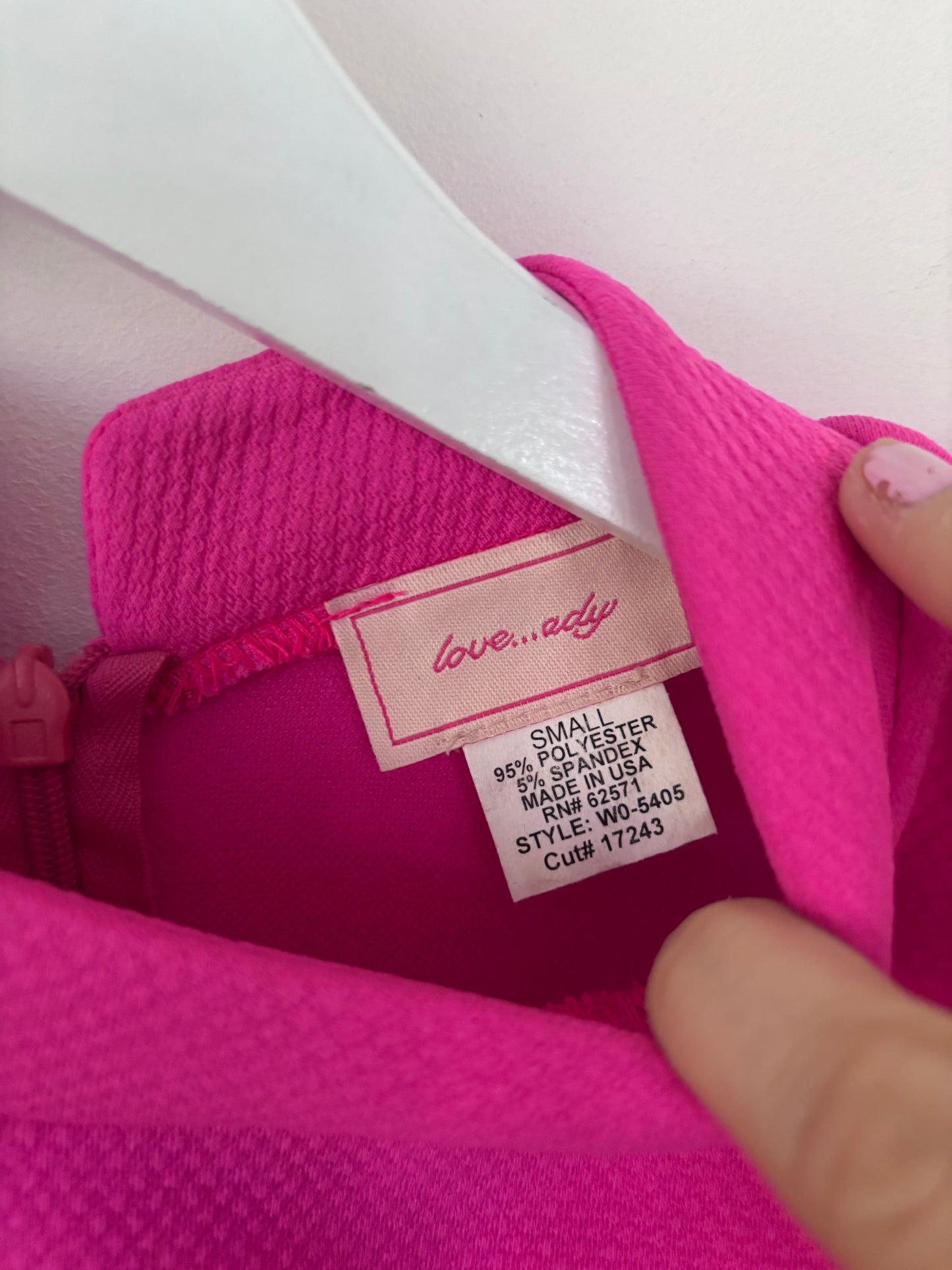 Love...ady Pink Mock Neck Dress | Sz Small