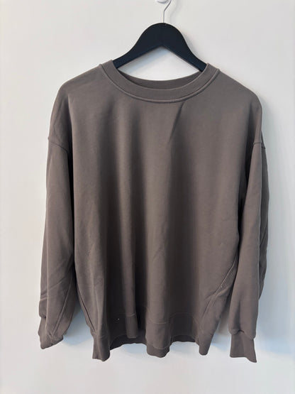 Lululemon Perfectly Oversized Crew Carbon Dust | Sz Small (fits like Medium)
