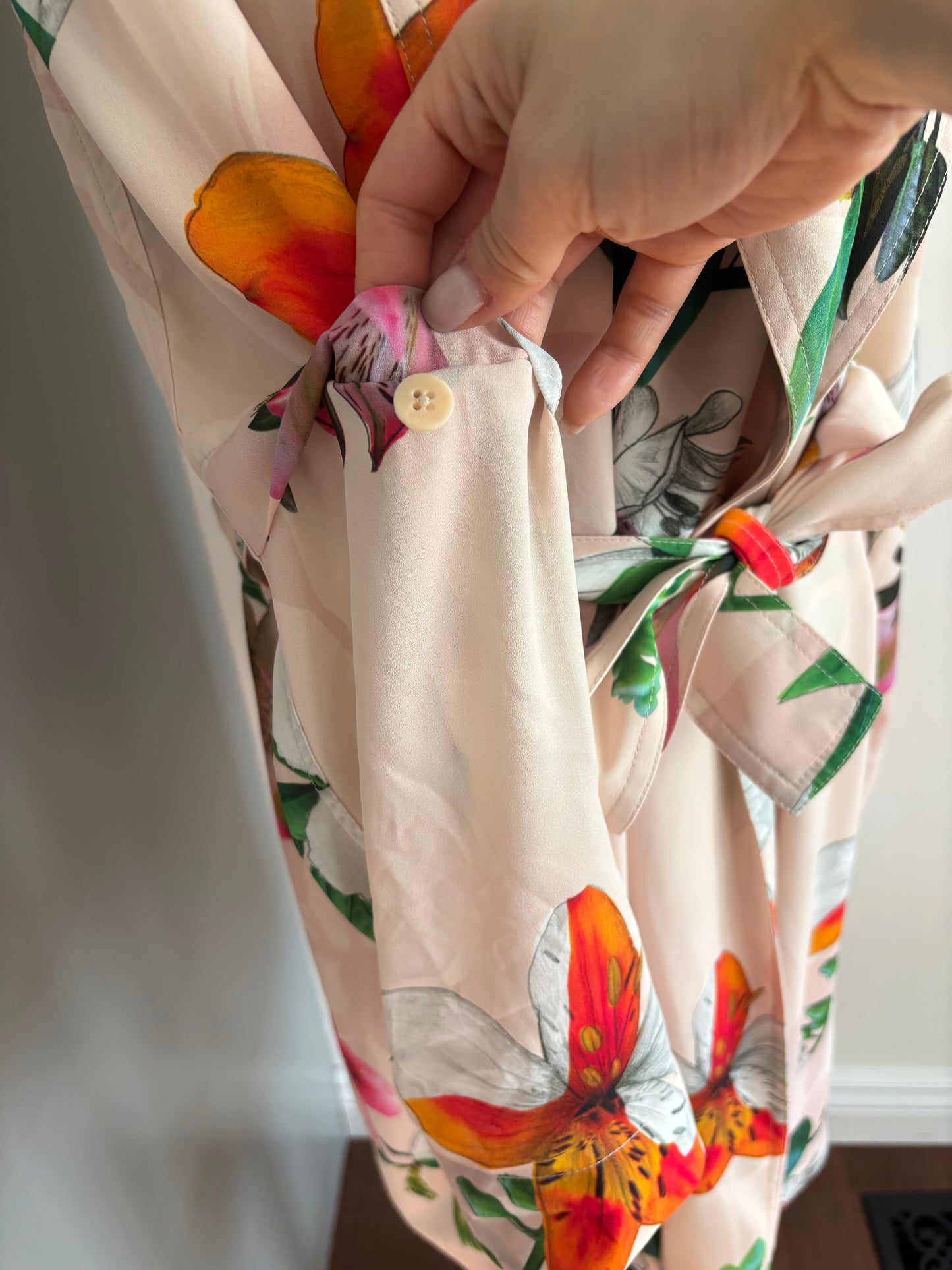 Babaton/Aritzia Quincey Floral Belted Jacket | Medium