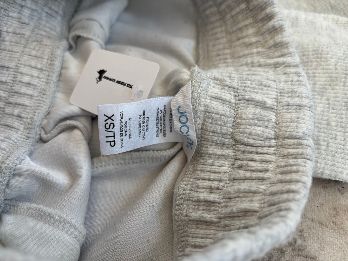 Jockey Grey Ribbed Sweatset | XS Oversized (O50M10)