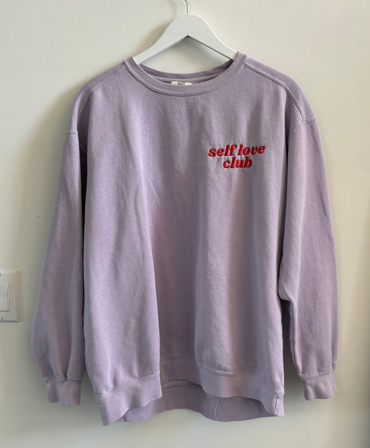 Self Love Club Comfort colours Crewneck | Large
