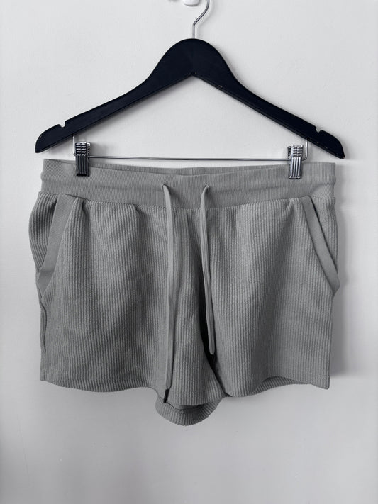 Dex Ribbed Terry Cloth Shorts Sage Green | Sz XL