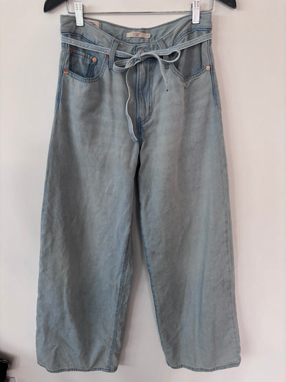 Levi's Light-wash XL Straight Linen Jeans | Sz 27 (loose fit)