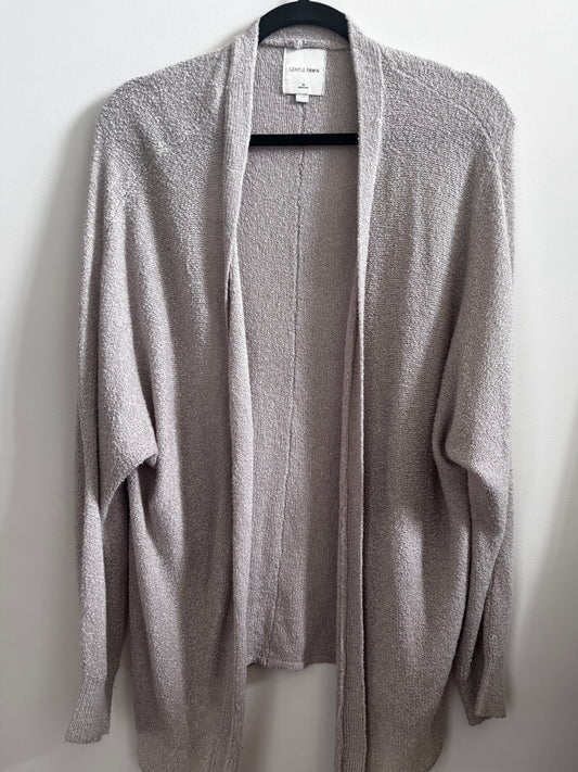 Gentle Fawn Cream/Grey Soft Knit Cardigan | Medium