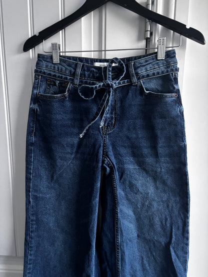 Stories Be Told Belted Wide Leg Jeans | Sz 8 (fits like 26 or 27)