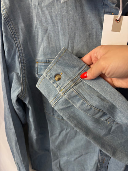 Good American Easy Denim Shirt (NWT) | Sz Medium (oversized)