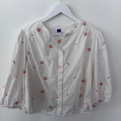 Old Navy Cotton Printed Top | Sz Small (oversized)