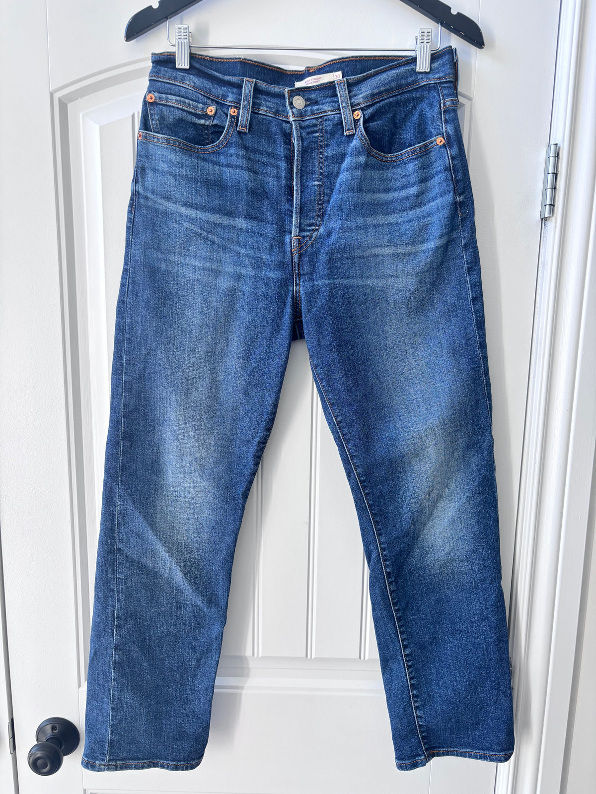 Wedgie Straight Leg Ankle Jeans  | Sz 30 (cotton/poly/elastane, fits 29/30)