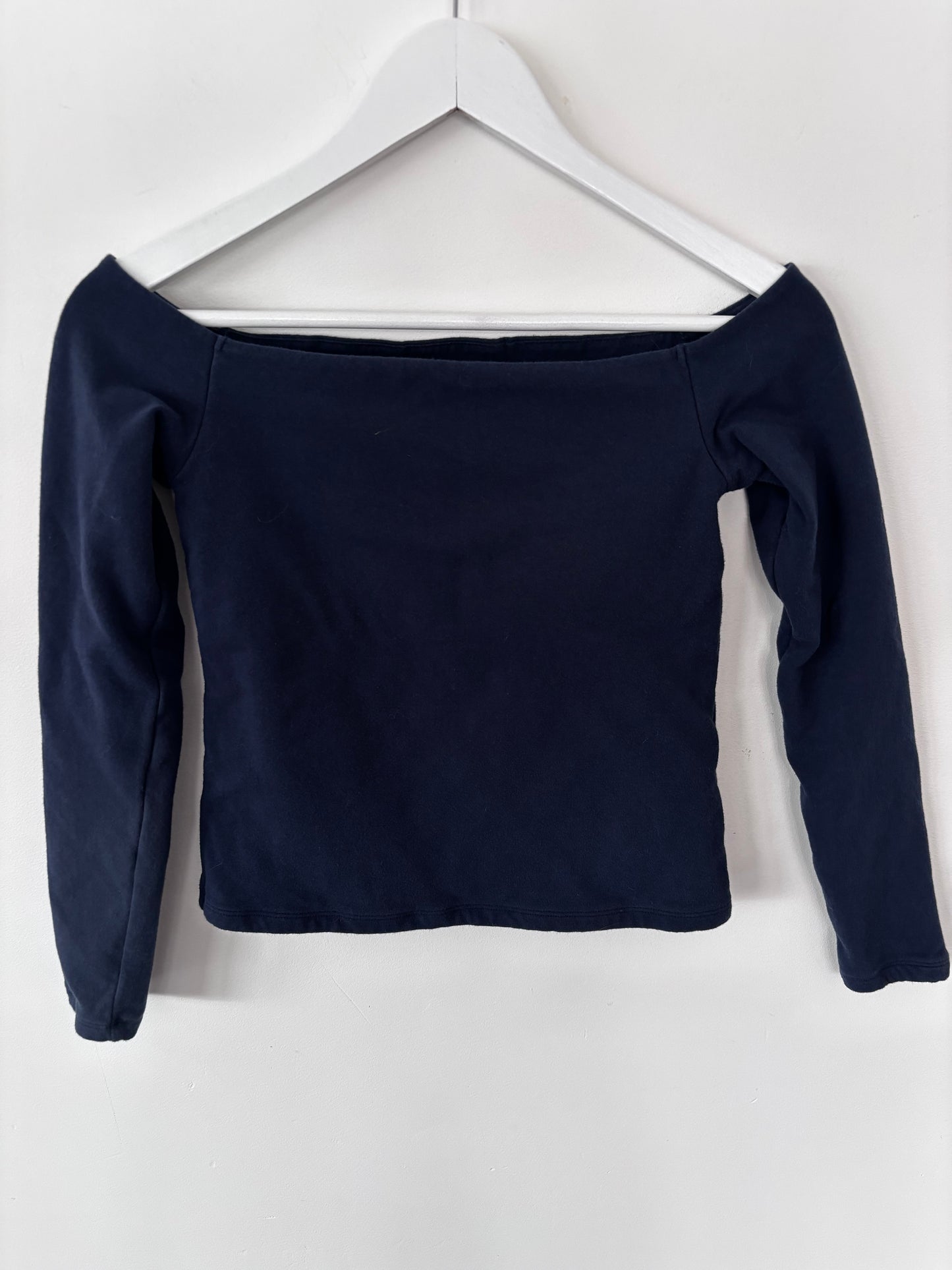 Abercrombie Navy Bra-Free Off-The-Shoulder Top | Sz Medium