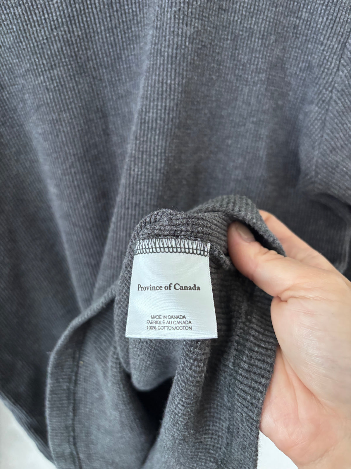 Province of Canada Waffle Thermal Long Sleeve | Sz Small