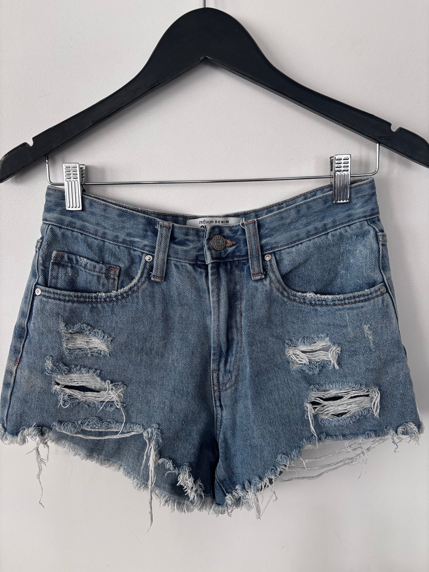Refuge Denim Cut Off Shorts Distressed | Sz 3 or 26/27