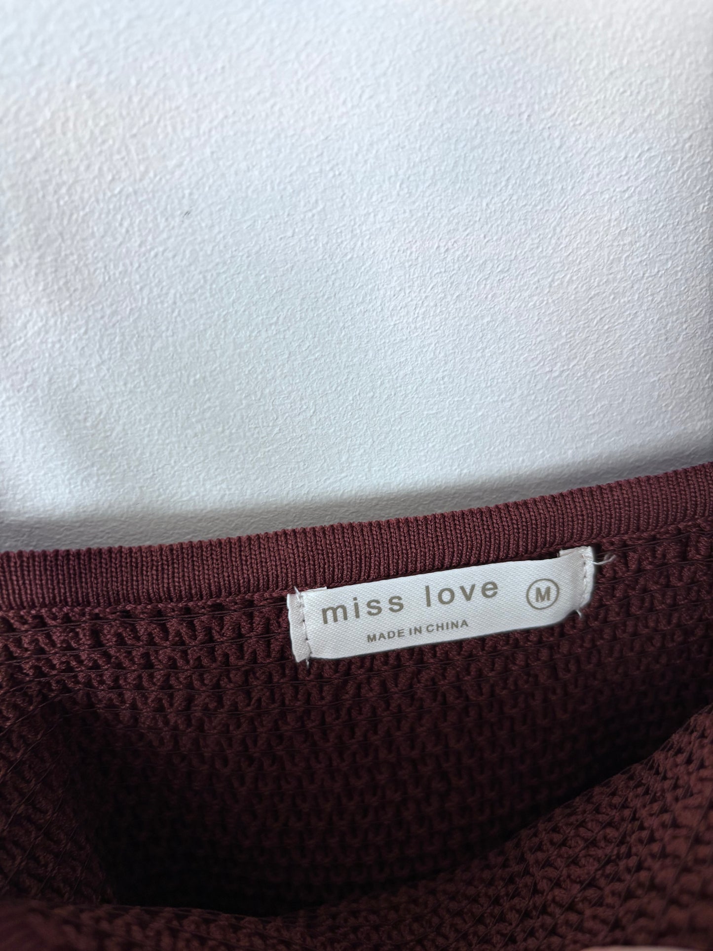 Miss Love Brown One Shoulder Tank | Medium