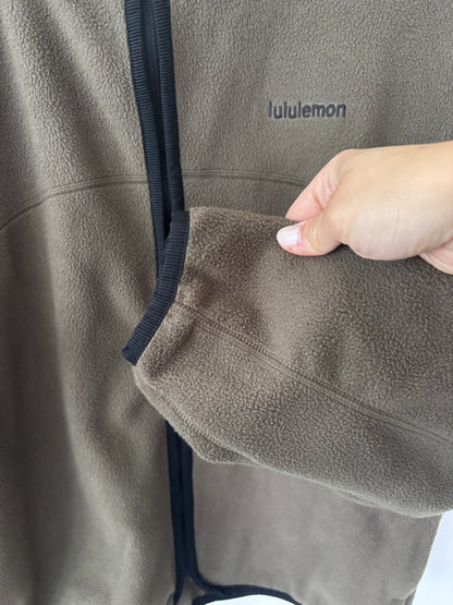 Lululemon Tumbled Fleece Full-Zip Jacket (olive green)| Sz XS (generous fit)