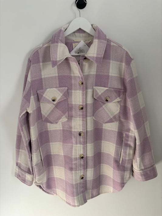 RD Style Pink Plaid Jacket | Medium