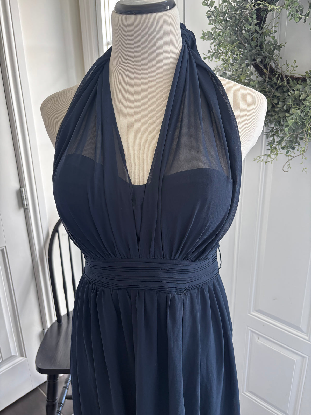 Dark Blue Dress Grace (9 Different Top Options) | Sz Large