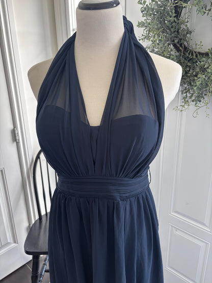 Dark Blue Dress Grace (9 Different Top Options) | Sz Large