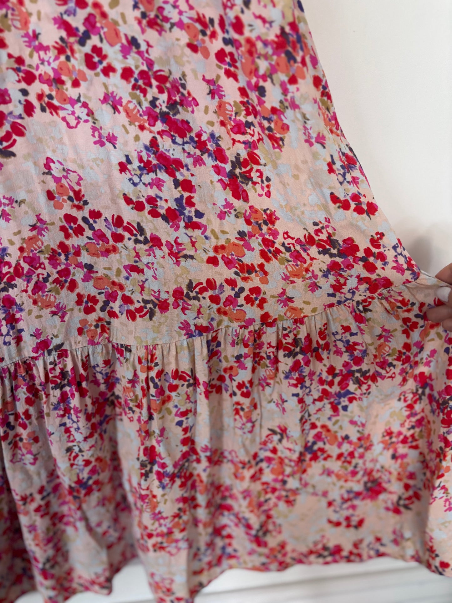Icone Floral Smocked Maxi Dress | Sz Small