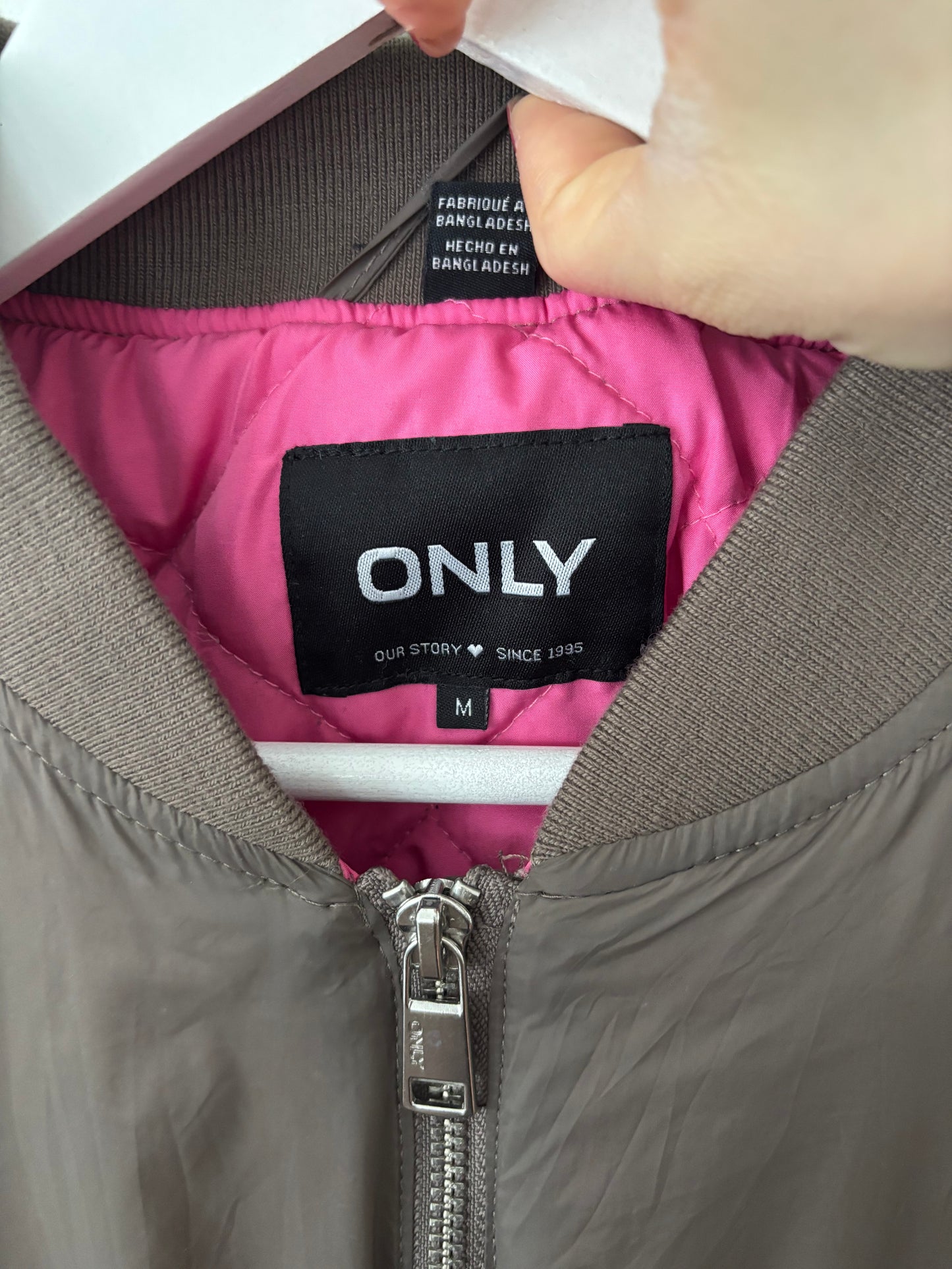 Only Brown Bomber Jacket New*| Sz Medium (J172E13)