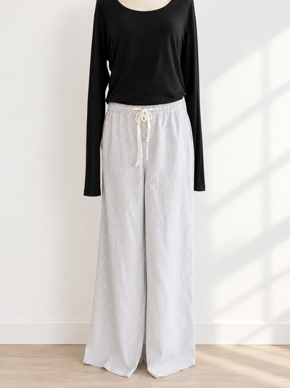 Cali 1850 Subtle Striped Cotton Pants | Sz Medium