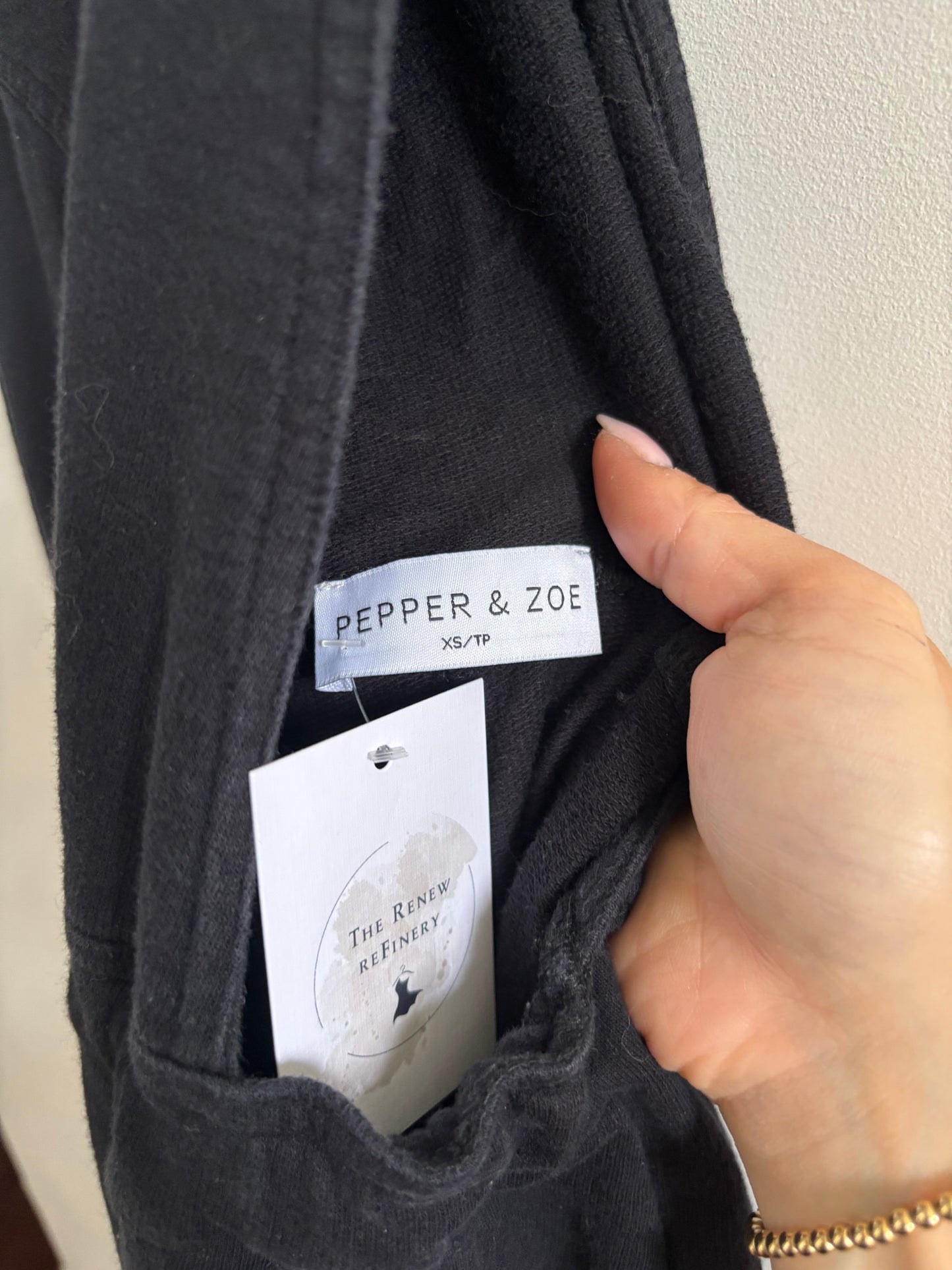Pepper & Zoe Sweatpant Overalls (Tough Love) | XS Oversized (fit like small)
