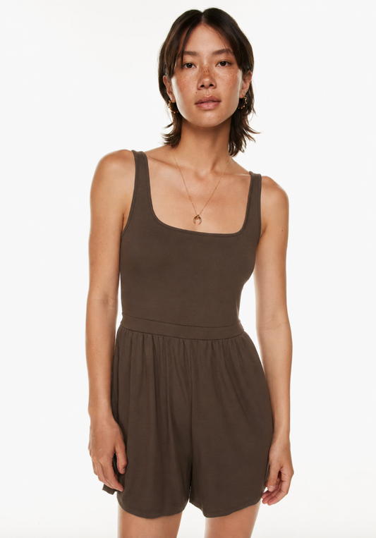 Wilfred Brown Market Romper | Sz Large