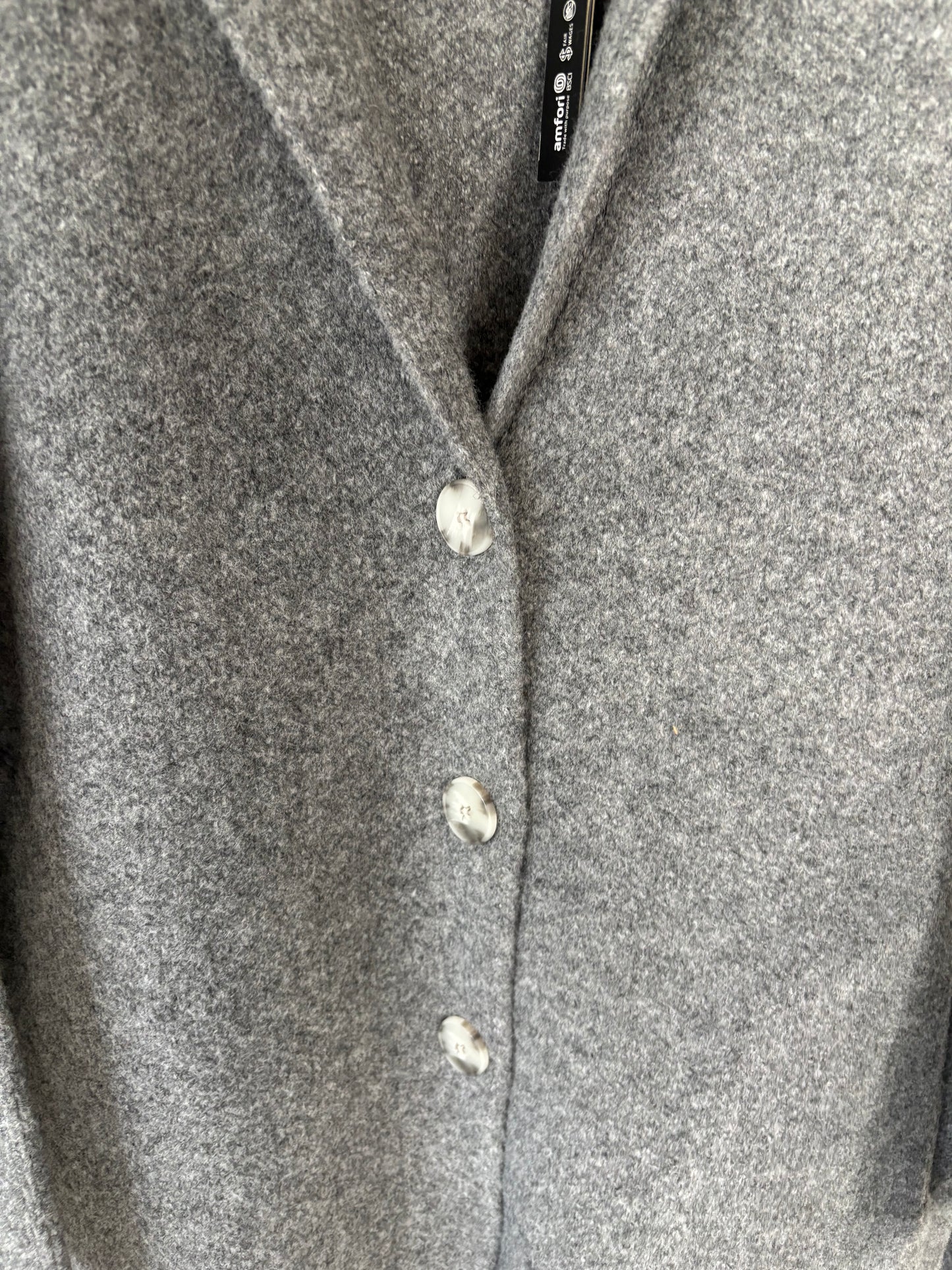 Lyla & Luxe Oversized Victoria Coat Dark Grey | Small (fits like medium or large)