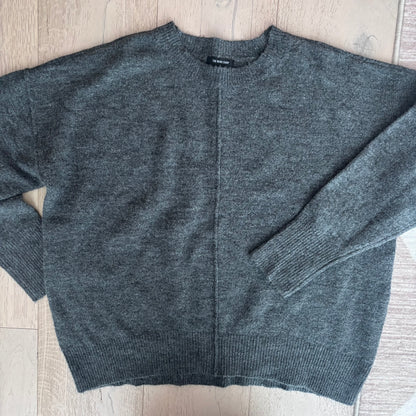 The Workshop Dark Grey Knit Sweater | Sz Small (oversized)