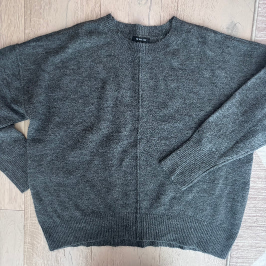 The Workshop Dark Grey Knit Sweater | Sz Small (oversized)