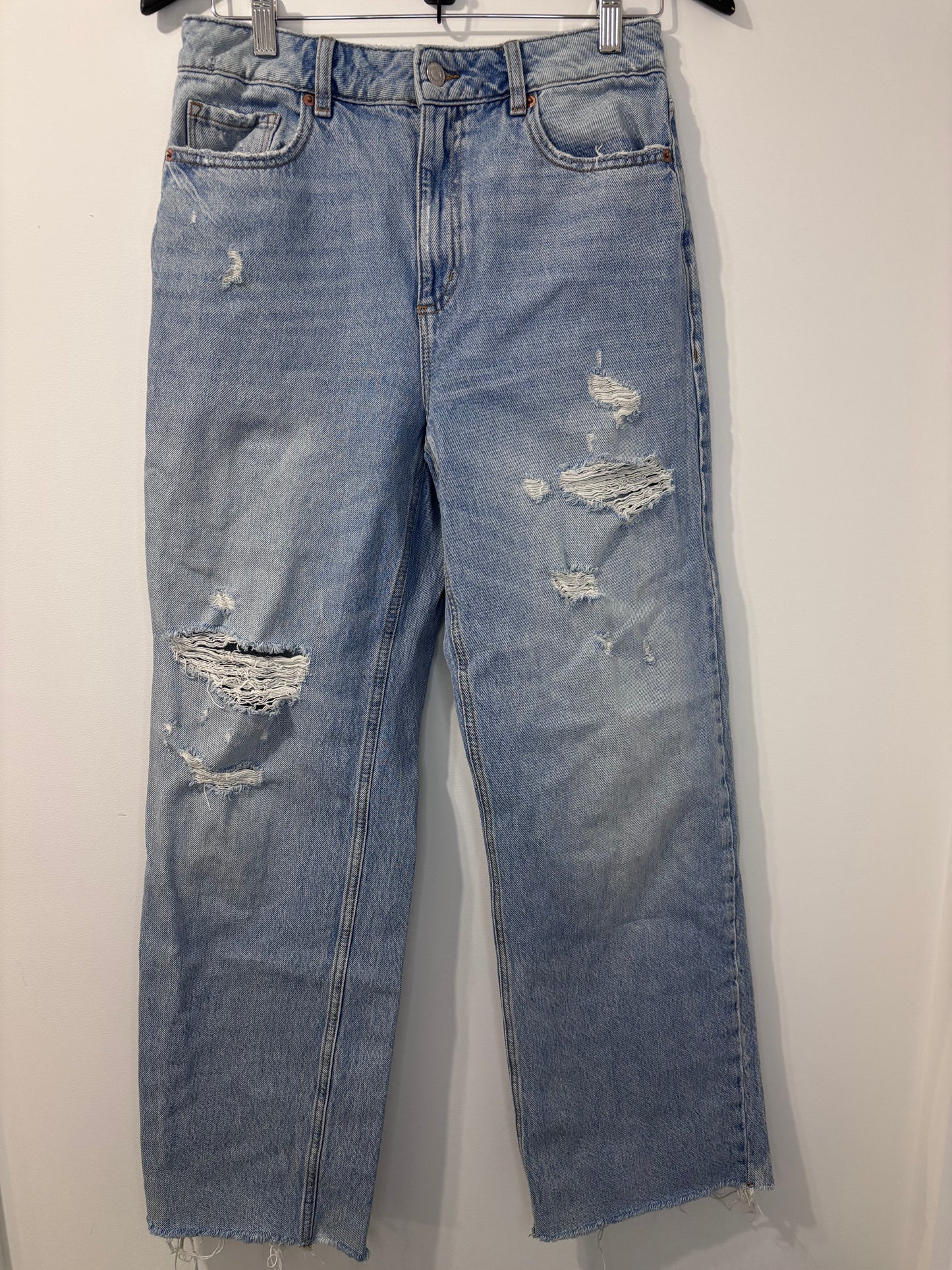 Dynamite Heidi Wide Leg Distressed Denim | Sz 28 (M164K6)