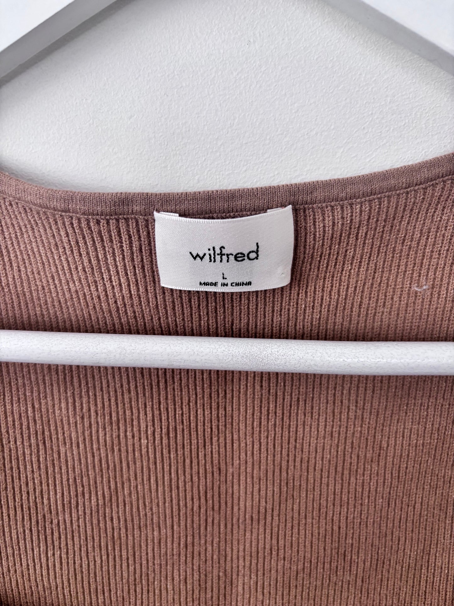 Aritzia Wilfred Tuscany Top Brown | Sz Large