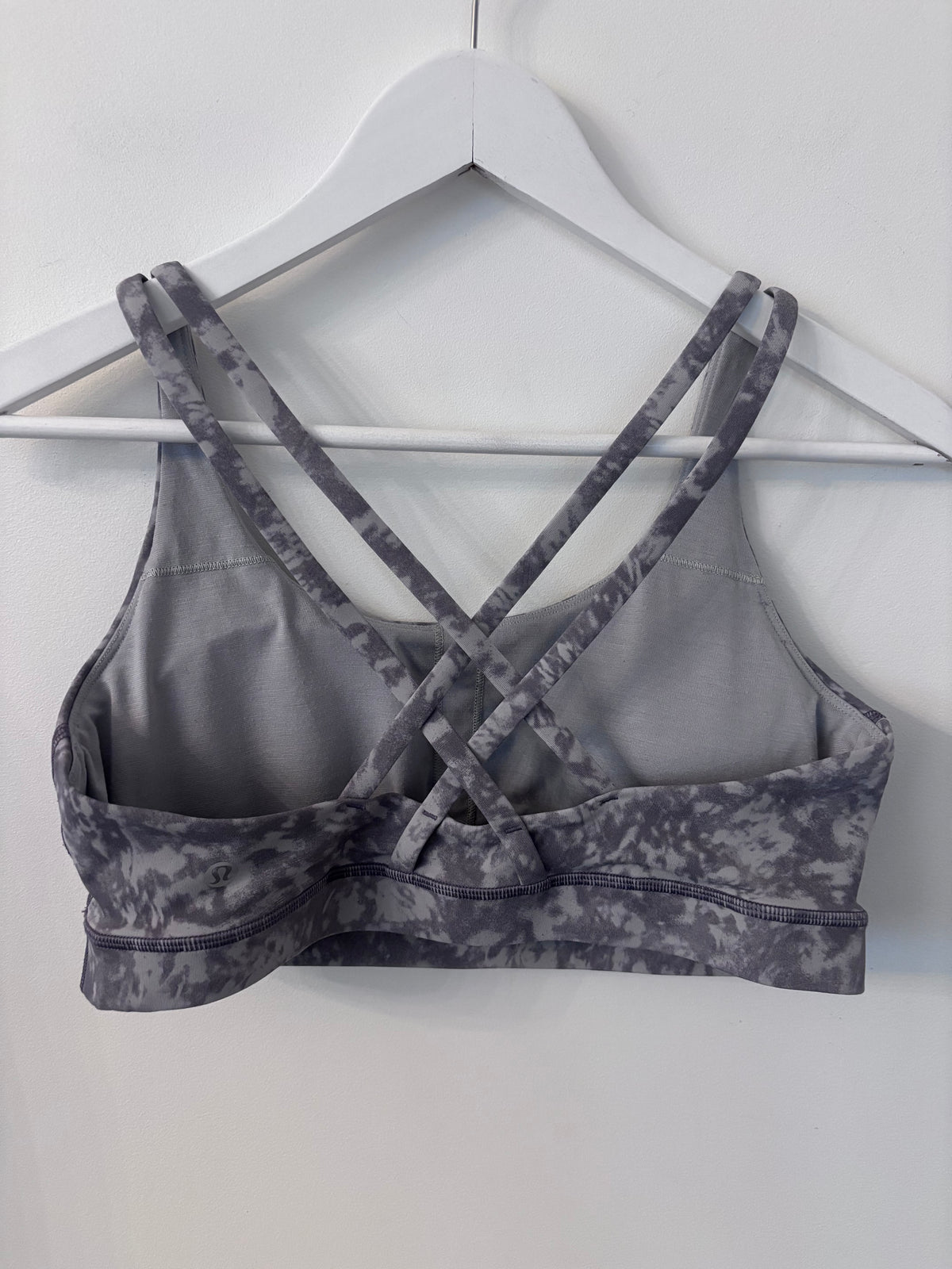Lululemon Energy Longline Bra in Estuary Grey Multi | Sz 10 approx