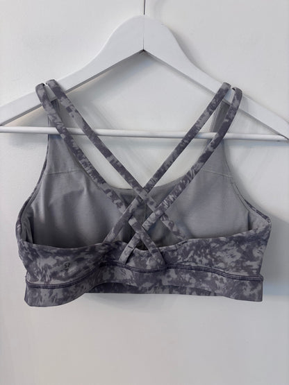 Lululemon Energy Longline Bra in Estuary Grey Multi | Sz 10 approx