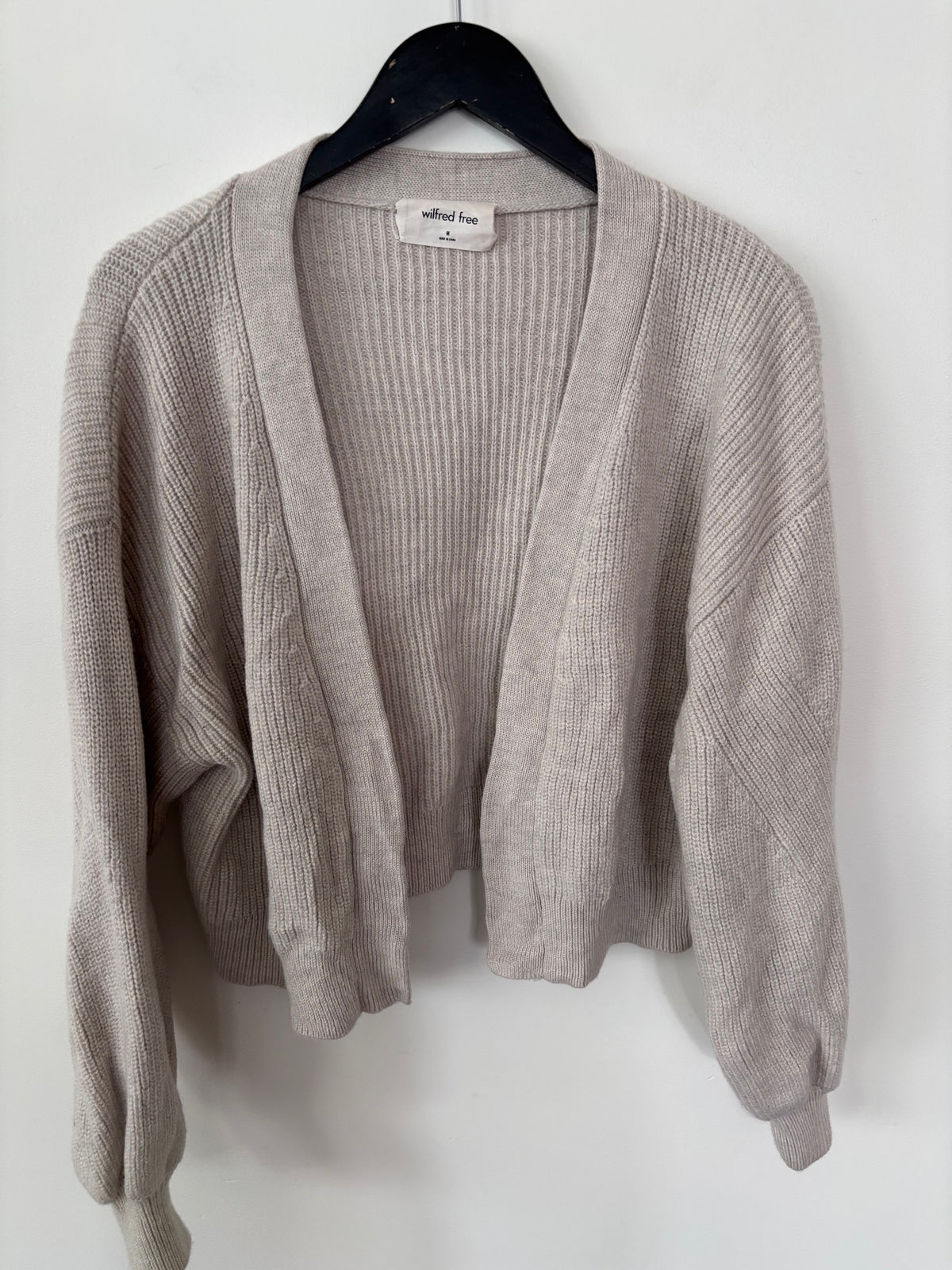 Wilfred Free Unwind Merino Wool (soft, not itchy) Cardigan | Sz Medium