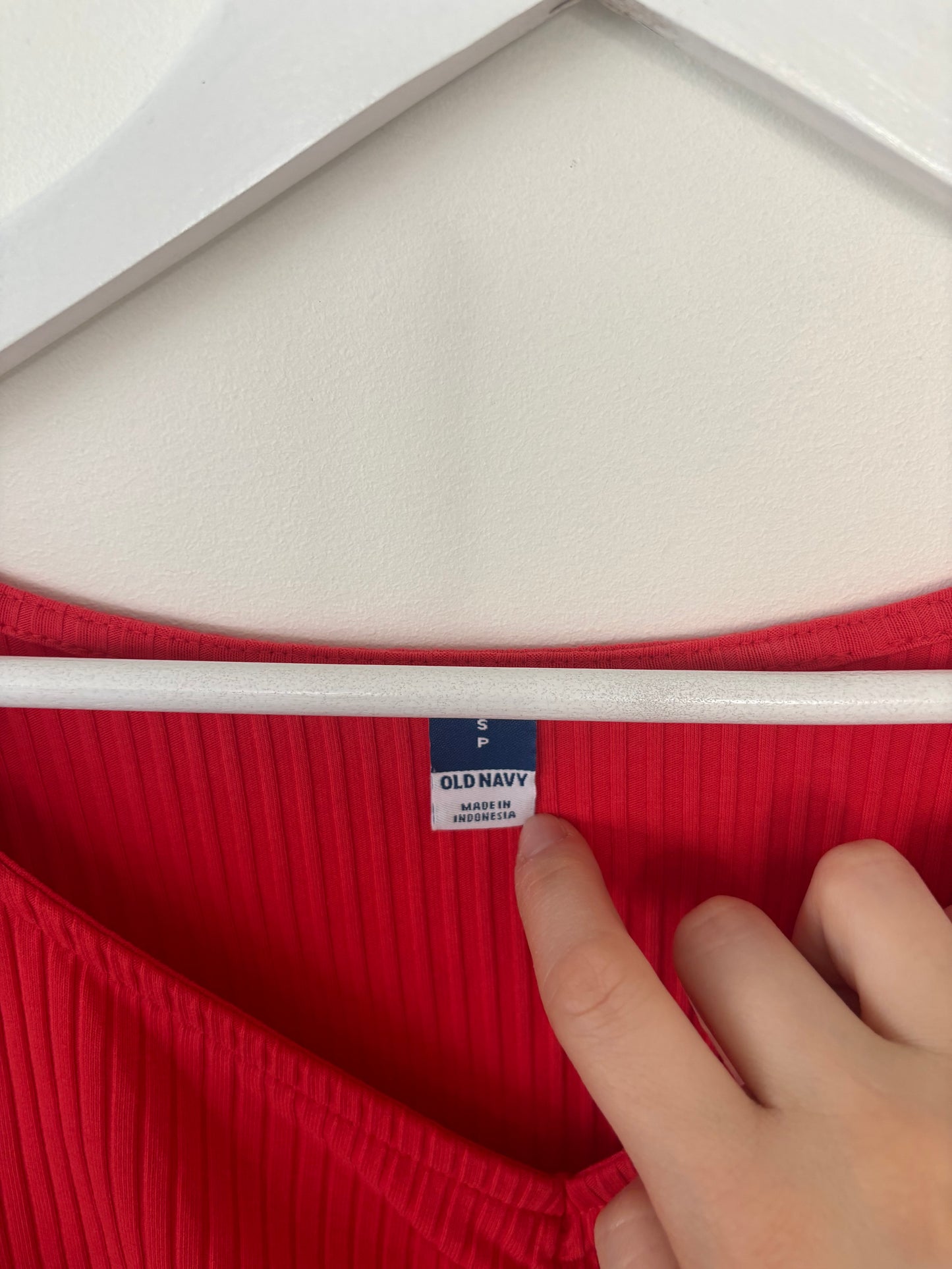 Old Navy Coral Ribbed Cinched Top | Sz Small (F107LP2)