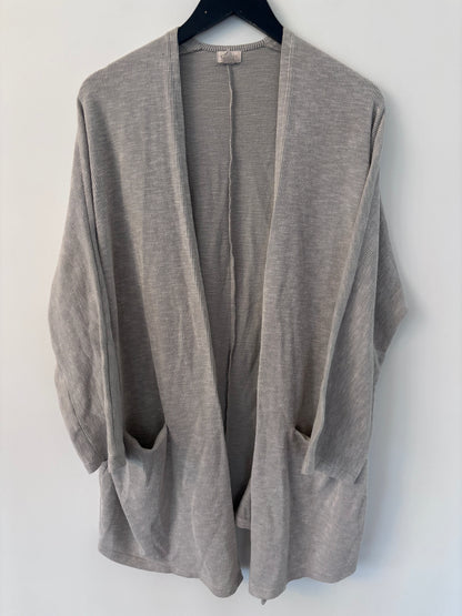 Donni Striped/Ribbed Relaxed Cardigan | OS (Medium fit)