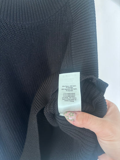 Wilfred Crevier Knit Ribbed Sleeveless Top in Black | Sz Medium