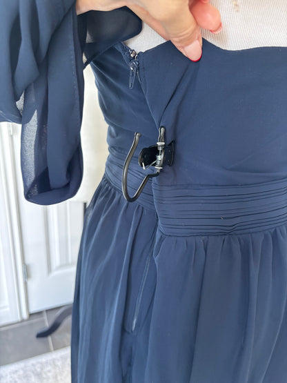 Dark Blue Dress Grace (9 Different Top Options) | Sz Large