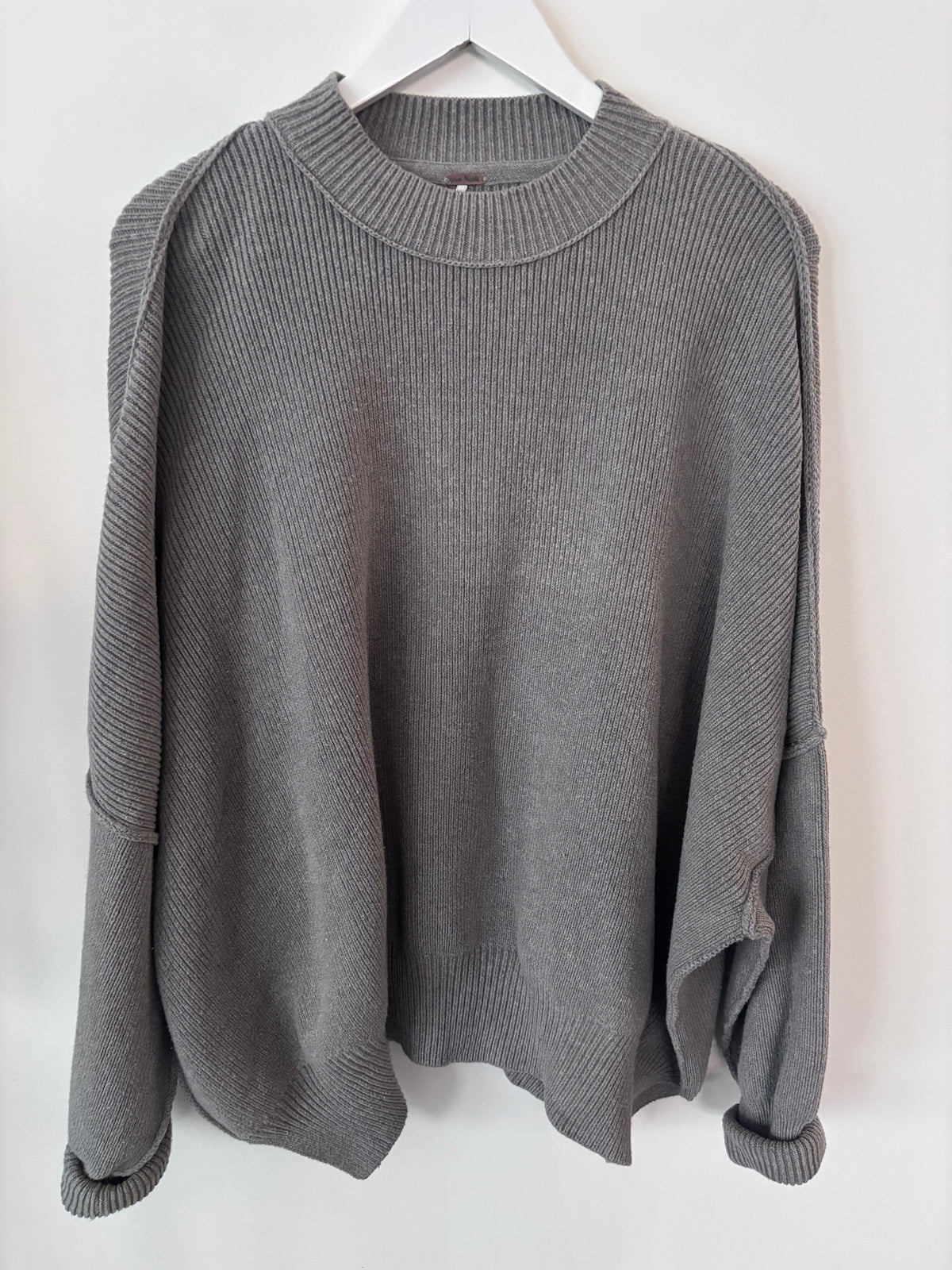 Free People Cotton Blend Easy Street Tunic in Grey | Sz XS (fits like L)