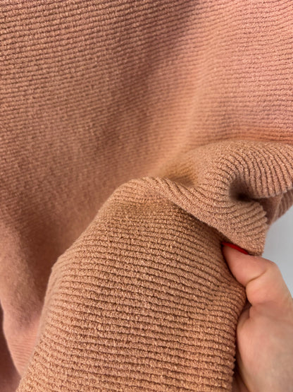 Free People Slouchy Ottoman Tunic Sweater in Camel Brown | Sz Small (fits large)